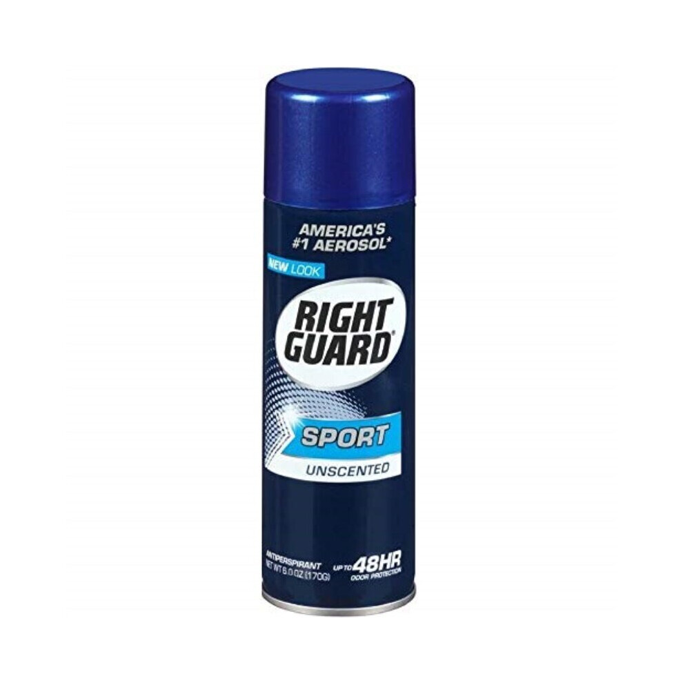 Right Guard Sport Anti-Perspirant, Unscented, 6 oz (Pack of 3)