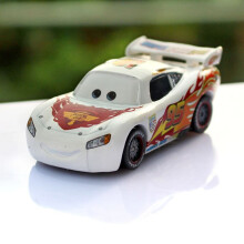 (McQueen-White, 8x3.5x3cm/3.1x1.3x1.1in) Children's toy alloy car McQueen 95 Disney anime Toys