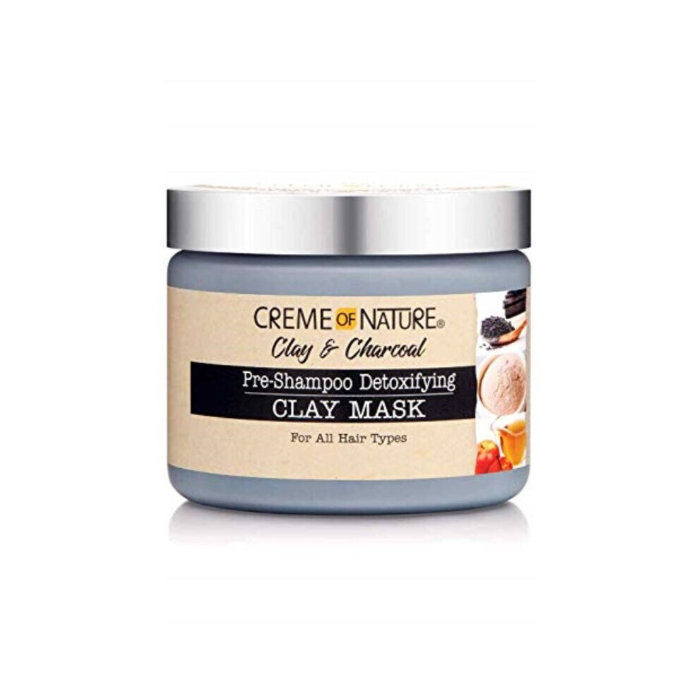 Creme of Nature Clay & Charcoal Creme Of Nature Clay & Charcoal Pre-shampoo Detoxifying Clay Mask, 11.5 Ounce