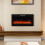 Living And Home (40 Inch) Recessed Electric Fireplace Insert LED Flame Fire 1