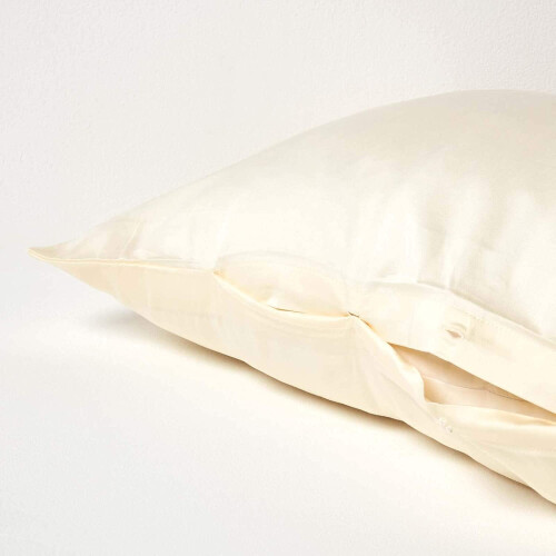 Homescapes Homescapes Organic Cotton V Shaped Pillowcase 400 Thread Count 2