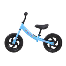 12" No Pedal Bicycle Carbon Steel Balance Bike Training Bicycle Blue
