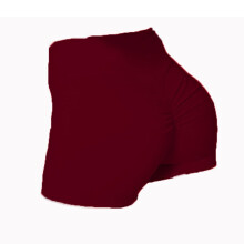 (WineRed, L) Women's High Waist Yoga Shorts Sweatpants Gym Workout