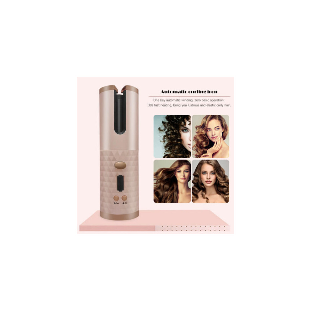 Lovehome Portable Hair Waver Automatic Curler Cordless Curling Tong Usb