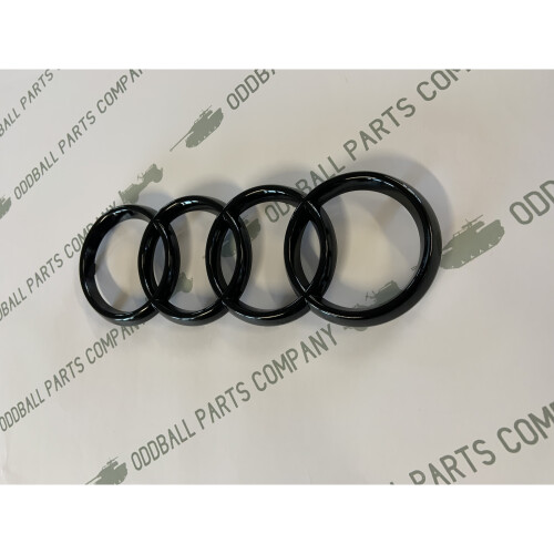 Audi Front Rings Gloss Black Grille Badge (285x99mm) - Direct Replacement 1