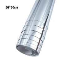 (50*50CM) Mirror Wall Sticker Roll Self Adhesive Stick Film