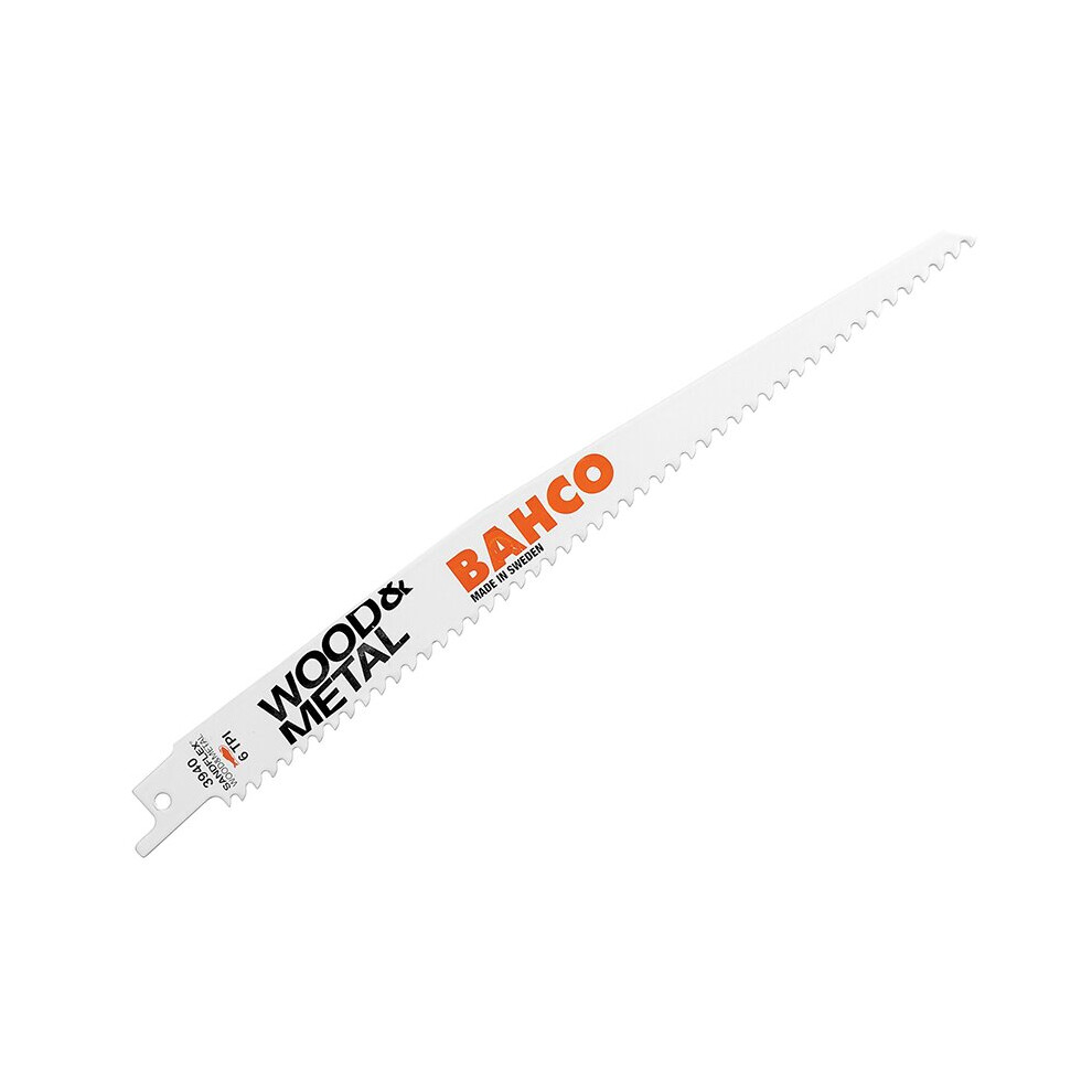 Bahco Wood & Metal Bi-Metal Reciprocating Blade 228mm 6 TPI (Pack 5) BAH3940228 - Image 8