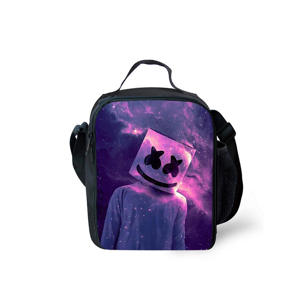 (05) Marshmallow Dj Lunch Bags Thermal Insulated Cooler Multicoloured