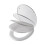 (Walnut) Soft Close Wooden Toilet Seat Adjustable Chrome Hinges 3