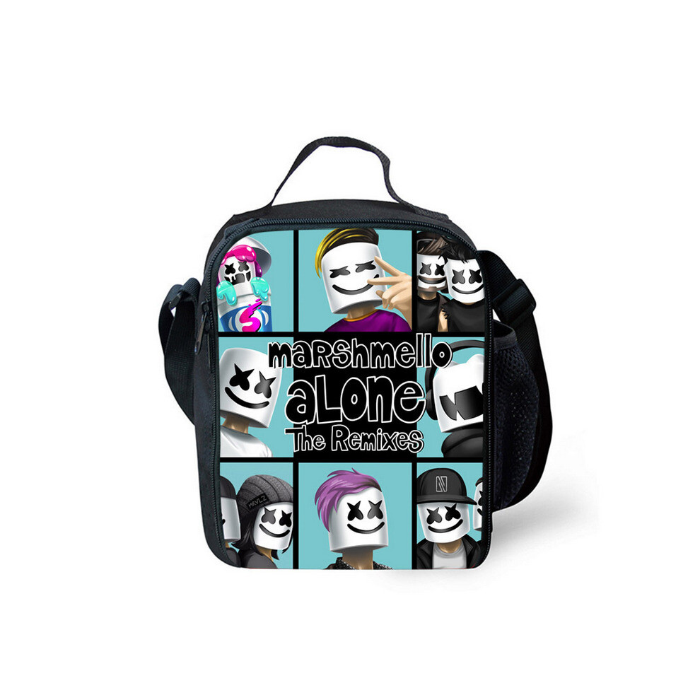 (06) Marshmallow DJ Lunch Bags Thermal Insulated Cooler