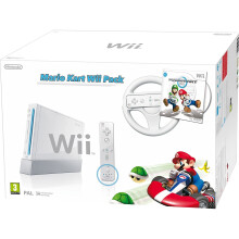 Nintendo Wii Console (White) with Mario Kart - Refurbished