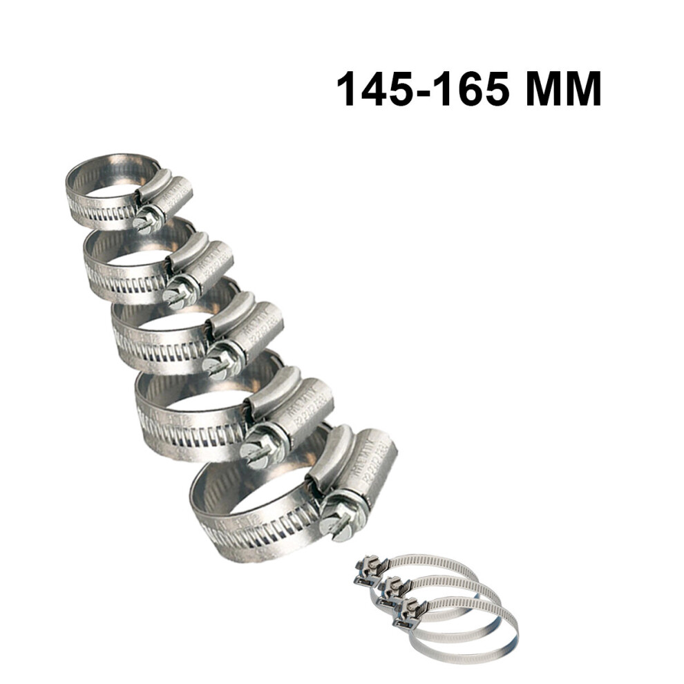 Stainless Steel Hose Clips Pipe Clamps Jubilee W4 Bolt Fuel 145 165 1