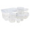 URBN-CHEF (White) 27Pcs Clear Food Storage Containers with Lids 3