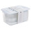 URBN-CHEF (White) 27Pcs Clear Food Storage Containers with Lids 8