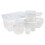 URBN-CHEF (White) 27Pcs Clear Food Storage Containers with Lids 2