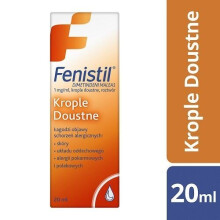Fenistil 1 mg/ ml, krople doustne, 20 ml