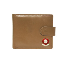 Stoke City football club beige leather wallet