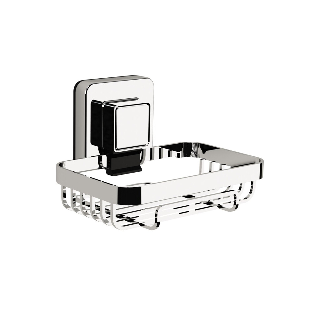 Showerdrape (Pushloc Wall Mounted Suction Soap Basket) Pushloc Wall Mounted Suction Bathroom Storage