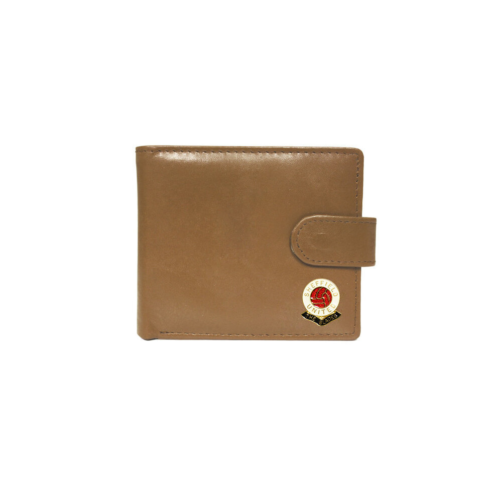 Sheffield United football club beige leather wallet