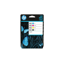 HP 963 - 4-pack - noir, jaune, cyan, magenta - original - cartouche d'encre - pour Officejet Pro 9010, 9012, 9013, 9014, 90