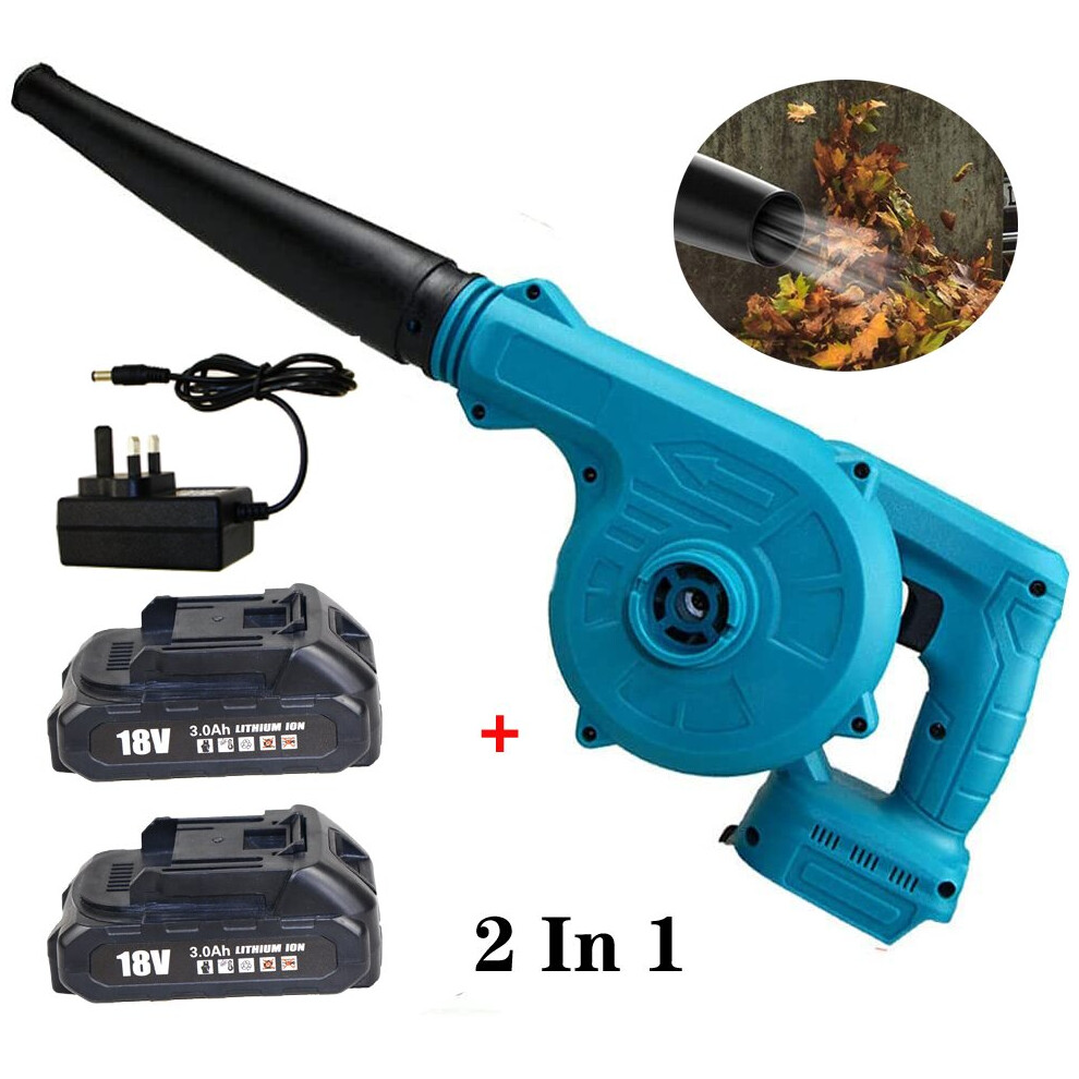 Air Leaf Blower Vacuum 2En1+2BaterÃA+Cargador-Makita Compatible BaterÃA-image