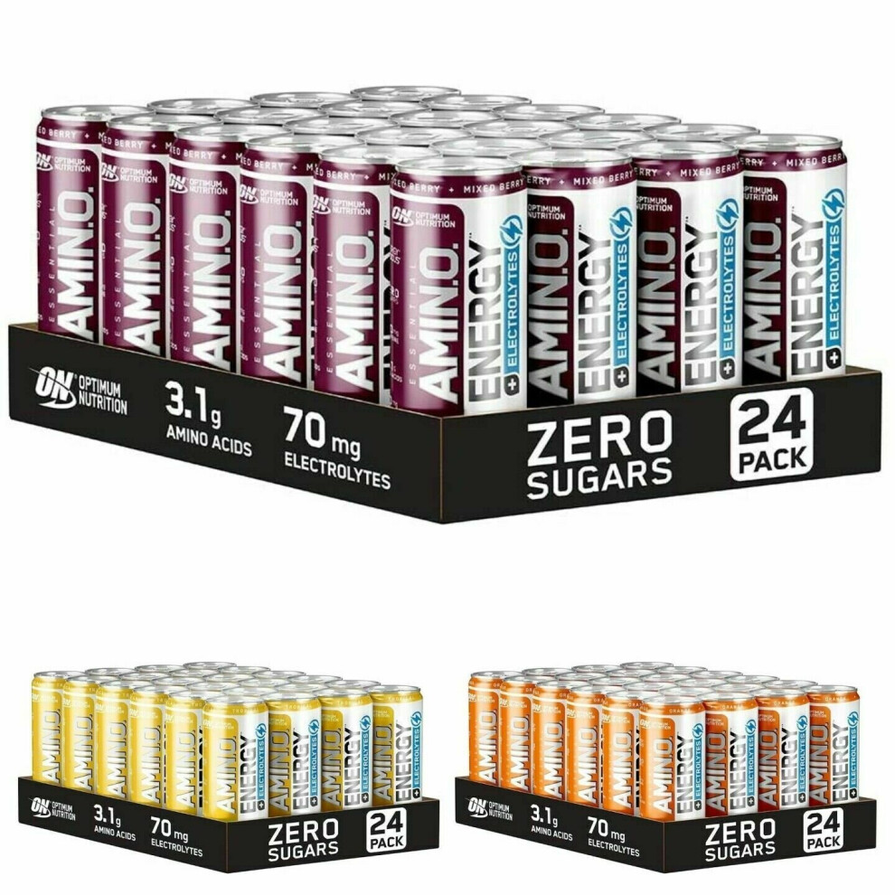 (Tropical, 3 x 250ml) Optimum Nutrition Amino Energy Electrolytes 250ml