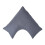 Homescapes (Dark Grey) Luxury Soft Linen V Shaped Pillowcase Plain Textured 1
