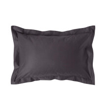 (Standard - 48 x 74 cm, Dark Grey) Egyptian Cotton Oxford Pillowcase 1000 Thread Count