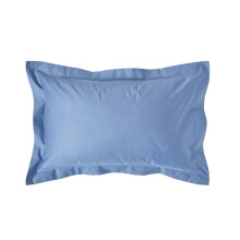 (Standard - 48 x 74 cm, Airforce Blue) Egyptian Cotton Oxford Pillowcase 1000 Thread Count