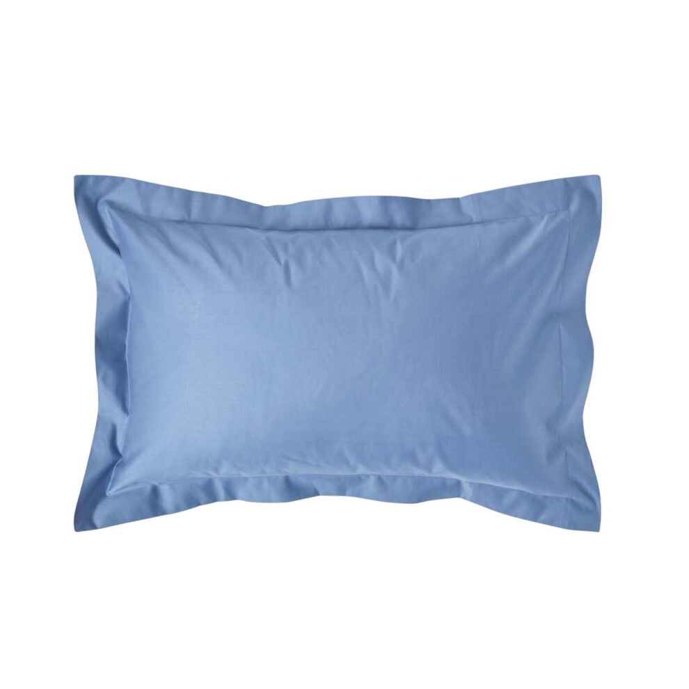 (Standard - 48 x 74 cm, Airforce Blue) Egyptian Cotton Oxford Pillowcase 1000 Thread Count