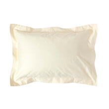 (Standard - 48 x 74 cm, Cream) Egyptian Cotton Oxford Pillowcase 1000 Thread Count