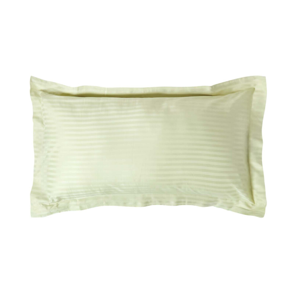 Homescapes (King - 48 X 91 Cm, Sage) Egyptian Cotton Satin Stripe Oxford Pillowcase 330 Thread Count