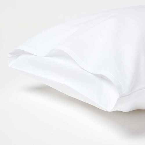 Homescapes (White) Cotton Kids Pillowcases 40 x 60 cm 200 Thread Count, 2 Pack 1