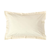 (Standard - 48 x 74 cm, Cream) Egyptian Cotton Oxford Pillowcase 200 TC Equivalent 400 Thread Count