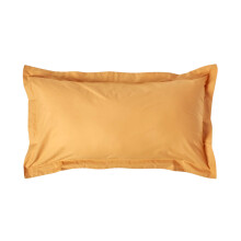 (King - 48 x 91 cm, Mustard) Egyptian Cotton Oxford Pillowcase 200 TC Equivalent 400 Thread Count