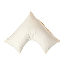 (Cream) Egyptian Cotton V Shaped Pillowcase 200 Thread Count