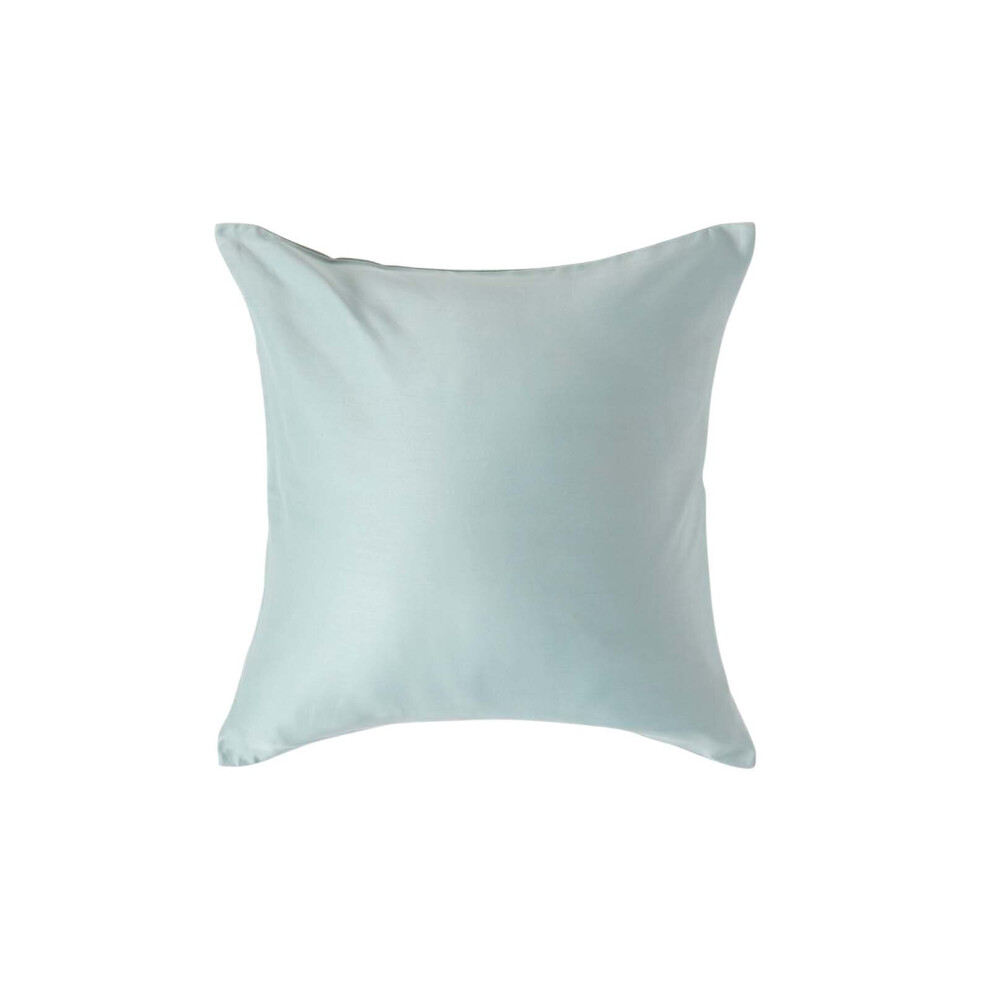 Homescapes (Square - 40 X 40 Cm, Duck Egg Blue) Organic Cotton Pillowcase 400Tc Equivalent 600 Thread Count - Image 4