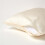 Homescapes (Square - 60 x 60 cm, Cream) Organic Cotton Pillowcase 400TC Equivalent 600 Thread Count 3