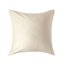 (Square - 60 x 60 cm, Cream) Organic Cotton Pillowcase 400TC Equivalent 600 Thread Count