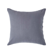 (Square - 80 x 80 cm, Dark Grey) Luxury Soft Linen Pillowcase Plain Textured