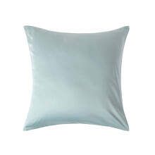 (Square - 60 x 60 cm, Duck Egg Blue) Organic Cotton Pillowcase 400TC Equivalent 600 Thread Count