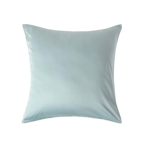 Homescapes (Square - 60 x 60 cm, Duck Egg Blue) Organic Cotton Pillowcase 400TC Equivalent 600 Thread Count