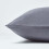 Homescapes (Euro - 40 x 80 cm, Dark Grey) Luxury Soft Linen Pillowcase Plain Textured 2
