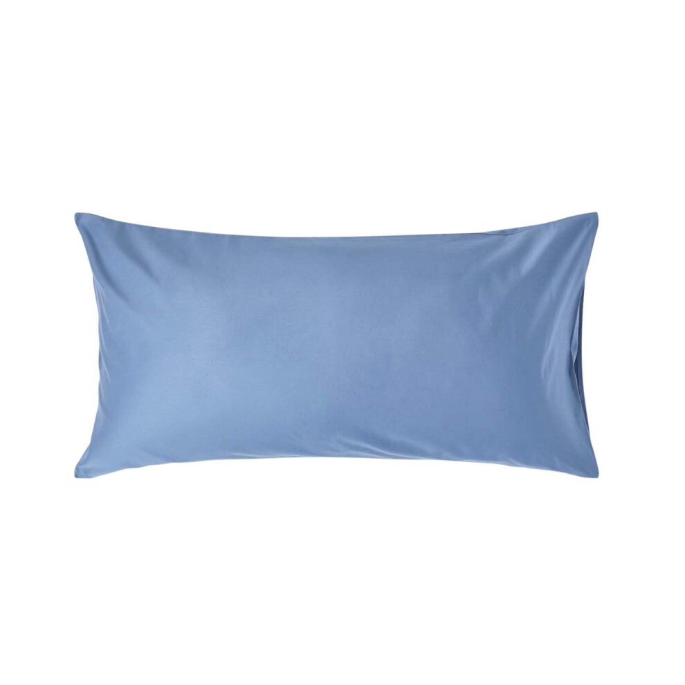 Homescapes (King - 48 X 91 Cm, Airforce ) Egyptian Cotton Pillowcase 1000 Thread Count Blue