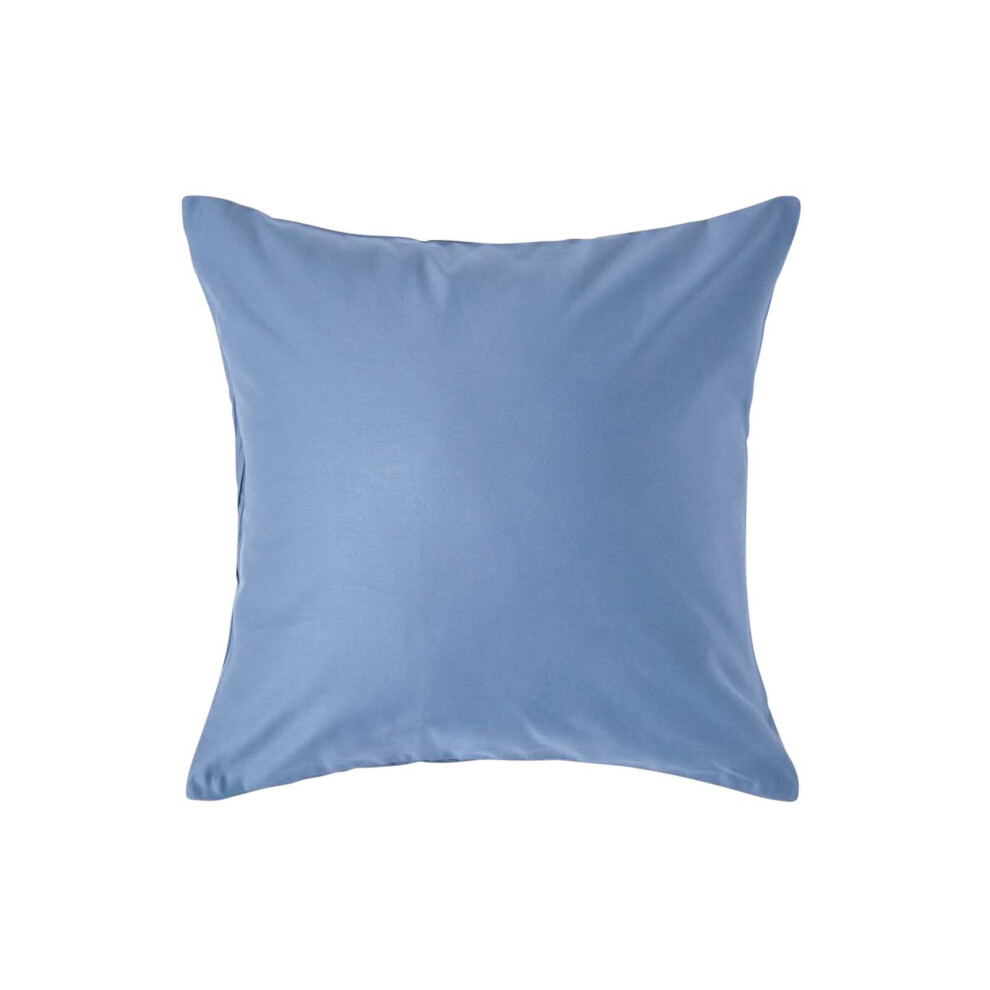 Homescapes (Square - 40 X 40 Cm, Airforce ) Egyptian Cotton Pillowcase 1000 Thread Count Blue