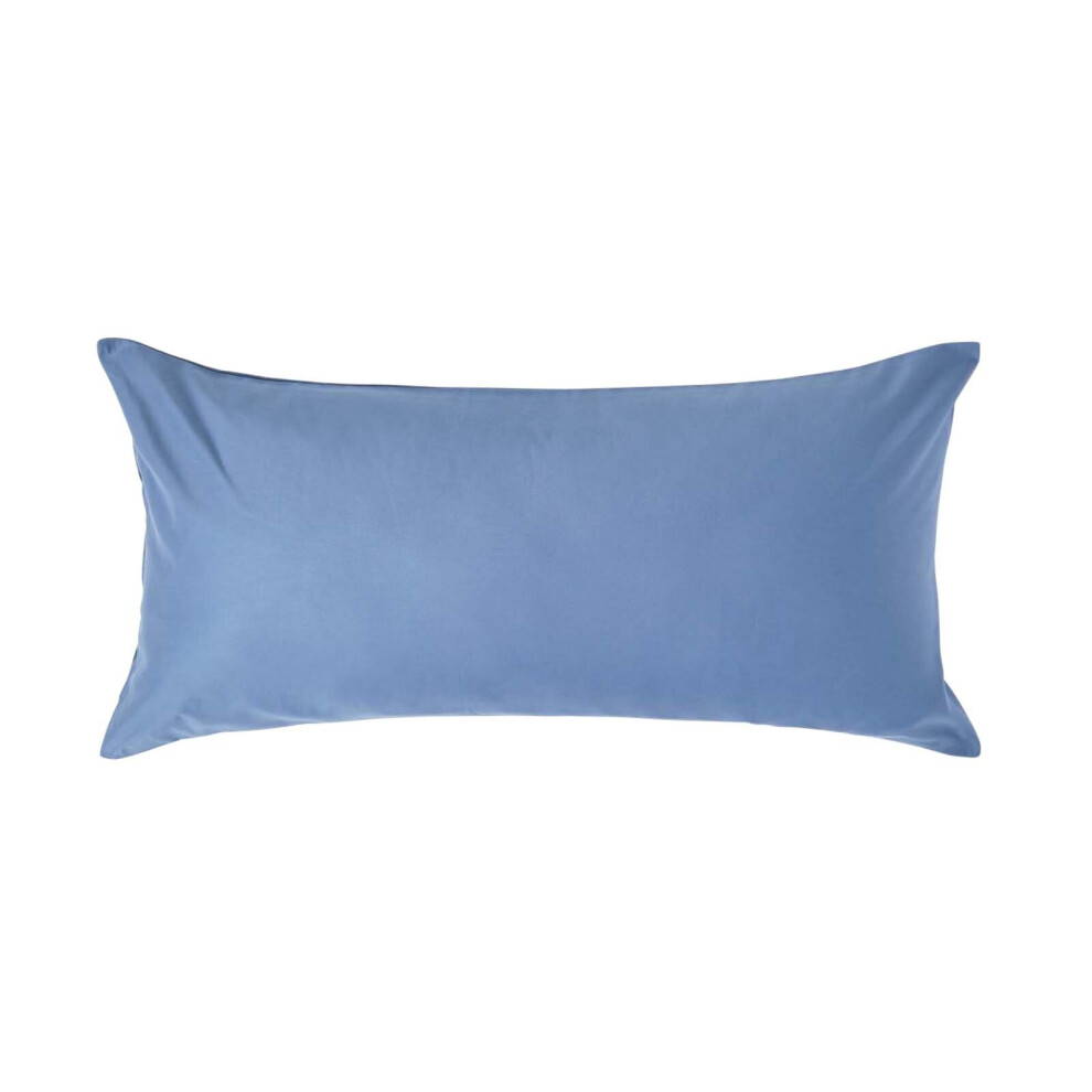 Homescapes (Euro - 40 X 80 Cm, Airforce ) Egyptian Cotton Pillowcase 1000 Thread Count Blue