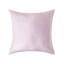 (Square - 80 x 80 cm, Pink) Egyptian Cotton Satin Stripe Pillowcase 330 Thread Count