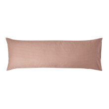 (Body - 48 x 136 cm, Taupe Beige) Egyptian Cotton Satin Stripe Pillowcase 330 Thread Count
