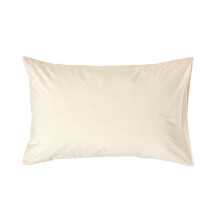 (Standard - 48 x 74 cm, Cream) Egyptian Cotton Pillow Case 200 TC Equivalent 400 Thread Count
