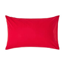 (Standard - 48 x 74 cm, Red) Egyptian Cotton Pillow Case 200 TC Equivalent 400 Thread Count